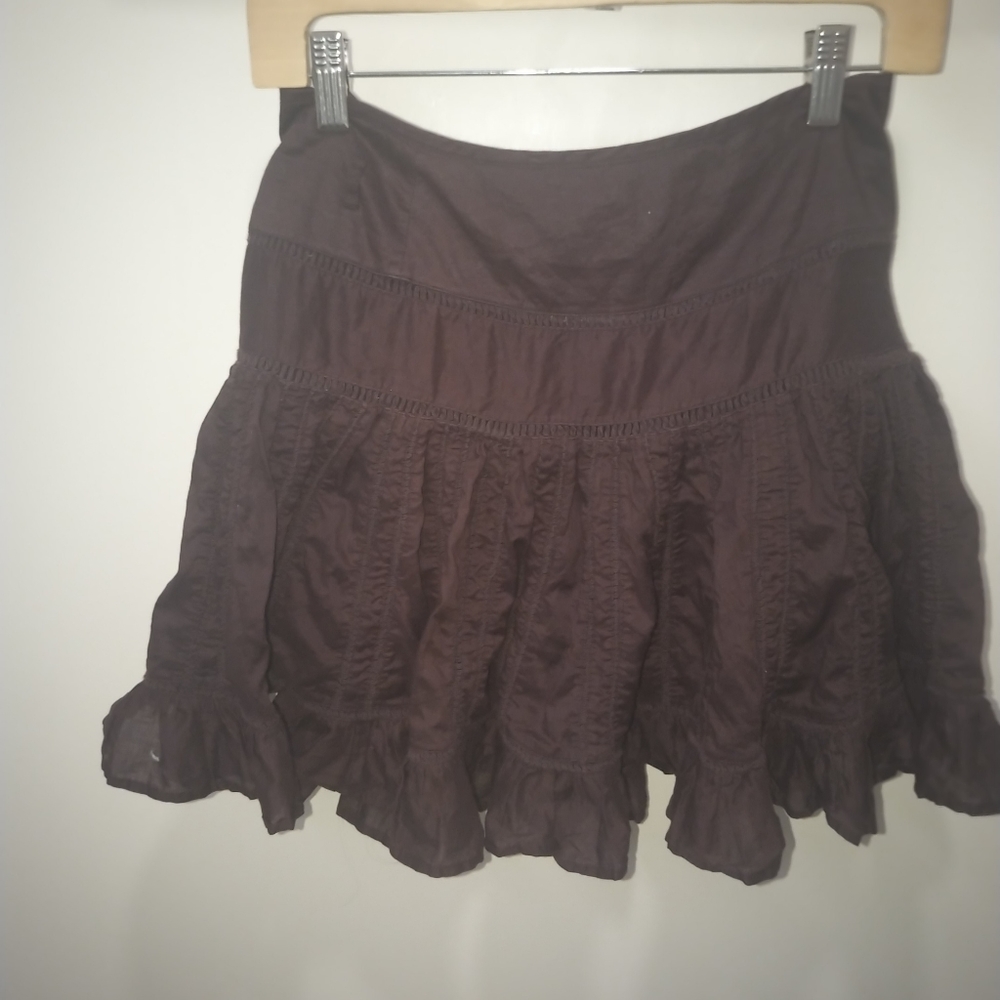 ted baker xs brown summer skirt